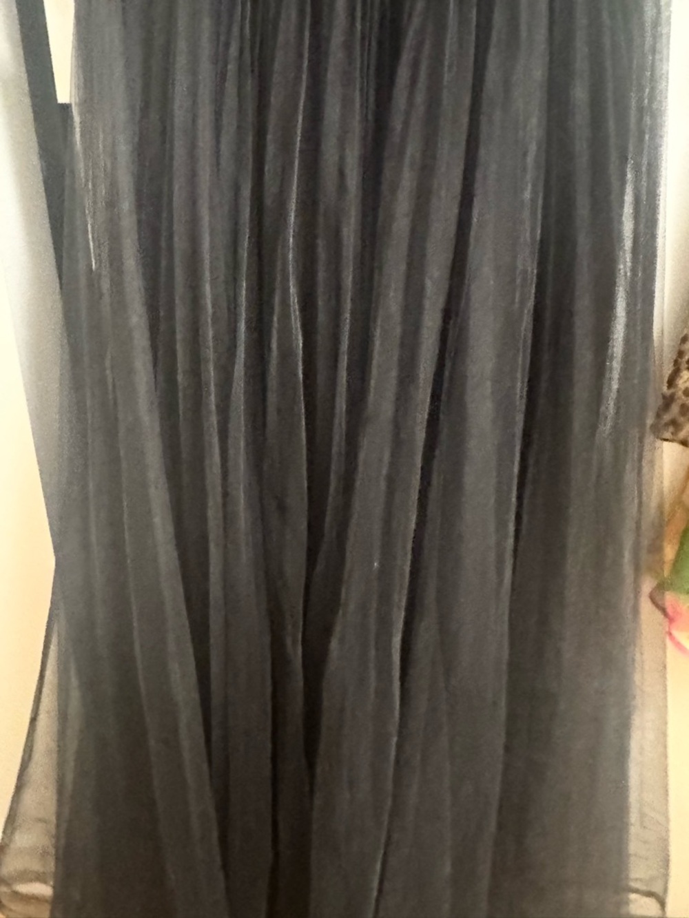 Zac Posen flower appliqué black tulle evening black tie gown - Picture 6 of 8